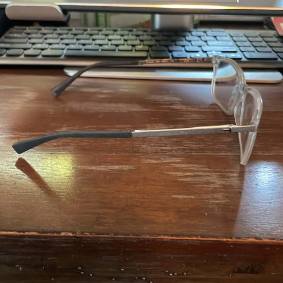 Ted Baker TFM008 Cry 56-17-140 Crystal silver clear full rim eyeglasses w/case - Picture 16 of 16